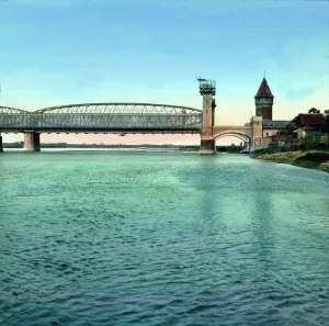 German Railway Bridge Imprime: Danzig