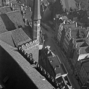 Historic Aerial Photography Imprime: Danzig