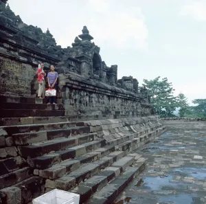 Buddhist Temples In Indonesia Imprime: Java / Indonesien