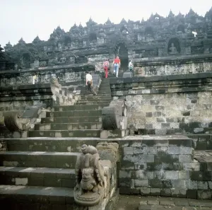 Buddhist Temples In Indonesia Imprime: Java / Indonesien
