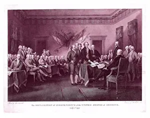 James Heath Imprime: La Declaración de Independencia.