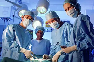 Operating Room Staff Imprime: MODEL RELEASED. Surgery