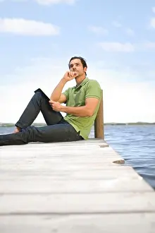 Pensive Male Figure Imprime: Young philosopher
