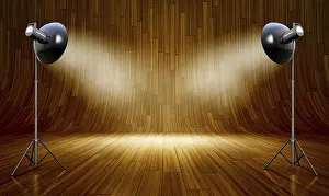 Deserted Studio Environment Imprime: 3D rendering of an background