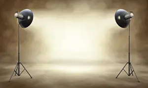 Uninhabited Studio Environment Imprime: 3D rendering of a background