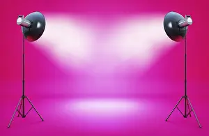 Studio Photography Backgrounds Imprime: 3D rendering of a background
