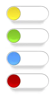 Blockchain Technology Symbol Imprime: 3d rendering of a push button in different colors