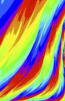 Impresiones de Fondo abstracto de colores - imagen generada por computadora. Arte fractal: franjas de color colocadas al azar como pinceladas. Para fondos, banderas, carteles Coloridas Obras De Arte Abstractas Imprime: Fondo de fondo abstracto y coloreado - imagen generada por computadora.