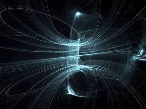 Fractal Geometry Background Imprime: Abstract dark background - computer-generated image