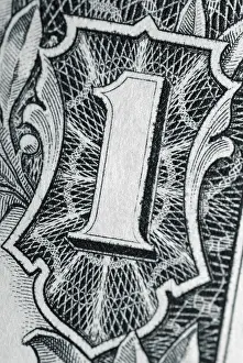 US Dollar Note Imprime: Abstract of a US one Dollar note