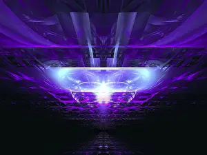 Computer Generated Fractals Imprime: Abstract esoteric or sci fi background - computer-generated 3d illustration
