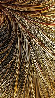 Fractal Geometry Images Imprime: Abstract feather background - computer-generated image