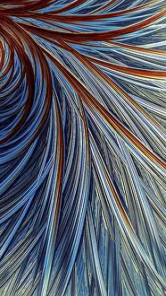 Abstract Feather Background Imprime: Abstract feather background - computer-generated image