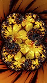 Abstract Fractal Background Imprime: Abstract festive background - computer-generated image