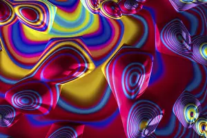 Arte Digital Imprime: Fondo geométrico abstracto - imagen generada por computadora.