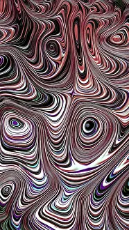 Impresiones de Fondo geométrico abstracto - imagen generada por computadora. Arte fractal: círculos concéntricos arrugados y distorsionados, repetidos muchas veces. Patrón de mármol gnarl Esculturas Cubistas Imprime: Fondo geométrico abstracto - imagen generada por computadora.
