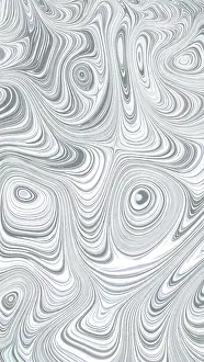 Arte Abstracto Imprime: Fondo geométrico abstracto blanco - imagen generada por computadora.