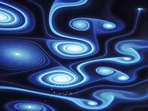 Computer Generated Image Imprime: Abstract pattern with gnarled spirals - computer-generated image