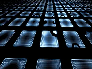 Abstract Fractal Background Imprime: Abstract perspective background - computer-generated image