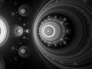 Abstract Background Imprime: Abstract psychedelic background - computer-generated image