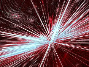 Fractal Geometry Background Imprime: Abstract rays burst - computer-generated image