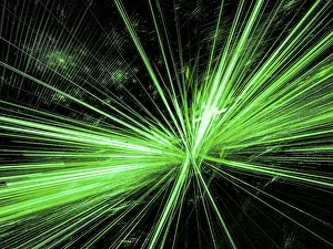 Fractal Geometry Background Imprime: Abstract rays burst - computer-generated image