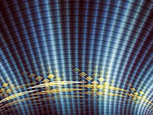 Computer Generated Image Imprime: Abstract tech background - computer-generated image