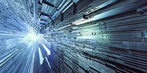 Arte Digital Imprime: Fondo de fondo tecnológico - imagen generada digitalmente.