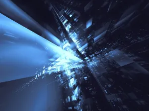 Virtual Reality Concept Imprime: Abstract tech, vr or sci fi background - computer-generated 3d illustration