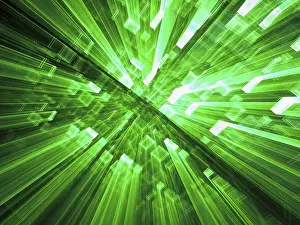 Abstract Technology Background Imprime: Abstract technology background - computer-generated 3d illustration