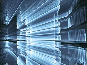 Abstract Technology Background Imprime: Abstract technology background - computer-generated image