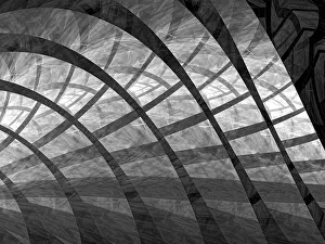 Fractal Geometry Design Imprime: Abstract technology background - computer-generated image