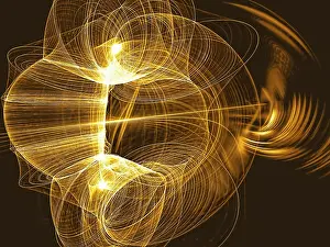 Fractal Geometry Design Imprime: Abstract technology background - computer-generated image
