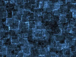 Dark Blue Background Imprime: Abstract texture - computer-generated image