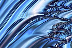 Undulating Wave Shape Imprime: Abstract wavy background - computer-generated image