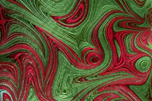 Computer Generated Background Imprime: Abstract wavy background - computer-generated image