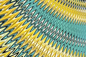 Fractal Geometry Design Imprime: Abstract zigzag background - computer-generated image