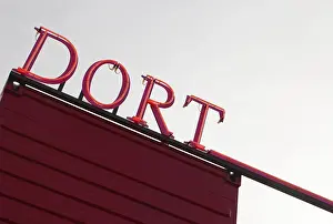 Directional Sign Post Imprime: Advertising on a container