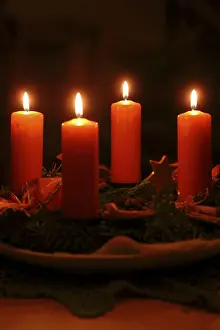 Advent Wreath Decoration Imprime: Advent