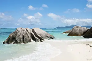 Seychelles Coastal Region Imprime: Anse Source dArgent Beach