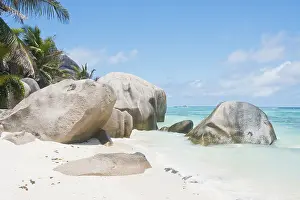 Uninhabited Coastal Area Imprime: Anse Source dArgent Beach