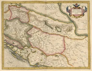 Europe Map History Imprime: Atlas, map from 1623, Sclavonia