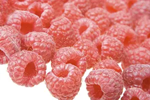 Fresh Fruit Photography Imprime: Background of raspberry