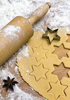 Christmas Cookie Preparation Imprime: Baking biscuits and biscuits during Advent
