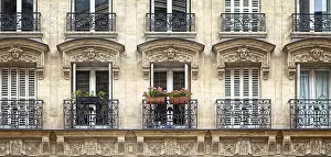 Deserted Old Town Europe Imprime: Balcony