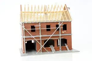 Brick Building Structure Imprime: Bare brickwork, model