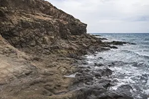 Basalt Column Photography Imprime: Basalt columns, Viewpoint of the columns