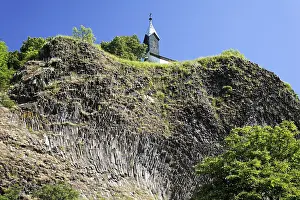 Volcanic Rock Formation Europe Imprime: Basalt rocks in Parkstein, Upper Palatinate