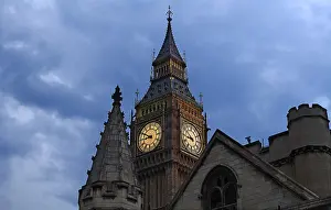 Clock Tower England Imprime: Big Ben, clock tower and clock