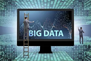 Big Data Concept Imprime: Big data concept with data mining analyst